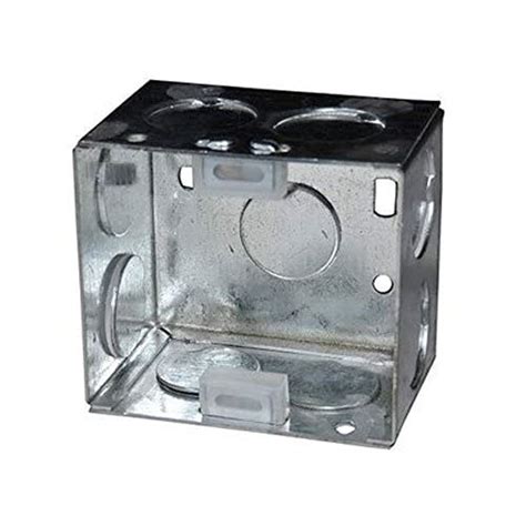 2 module metal box|2 module metal flush box.